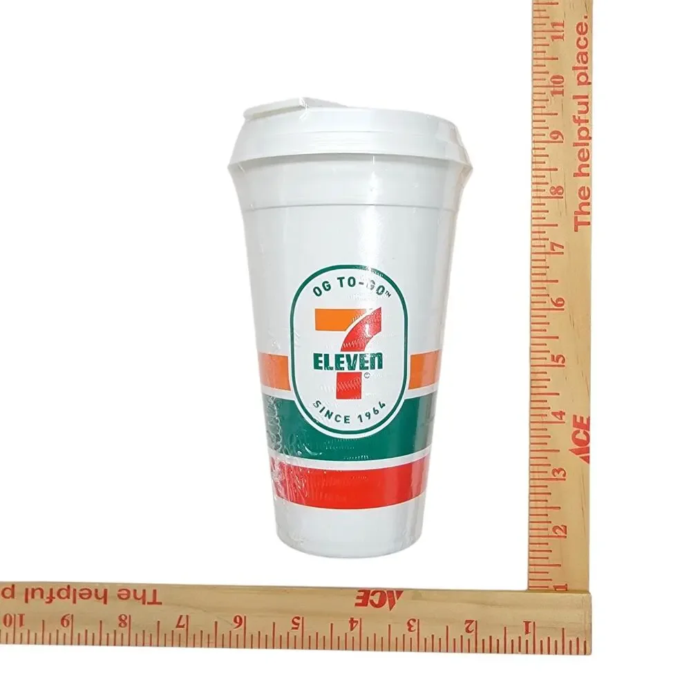 7-Eleven OG To-Go Reusable Coffee 16oz Tumbler Cup Travel Mug 2 Pack Sealed USA